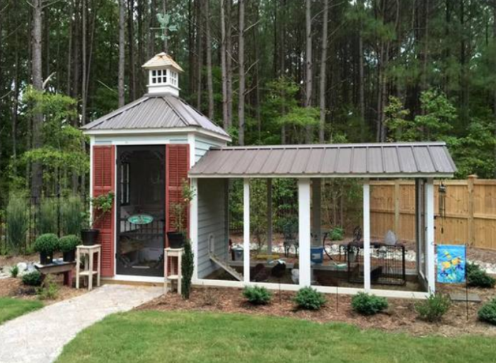 large custom chicken coop