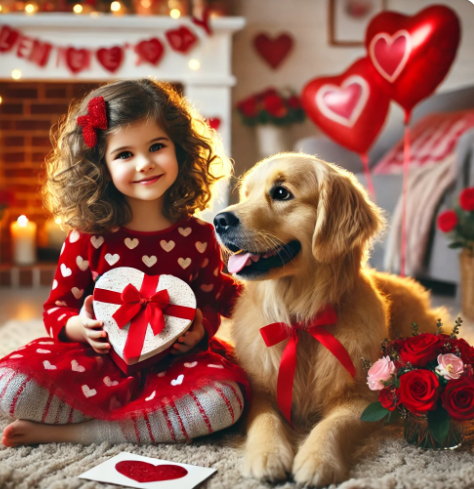 Happy Valentines Day Dog