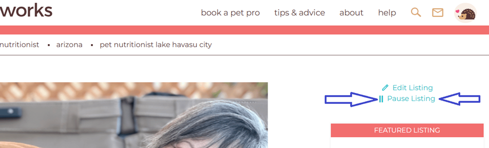 How To Pause Your Listing