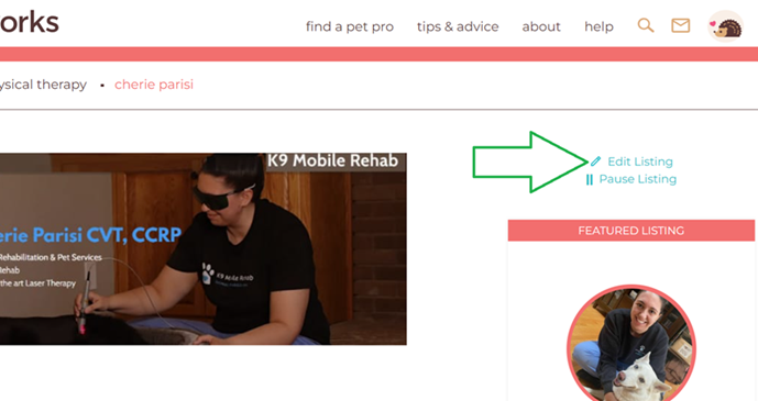edit listing screenshot
