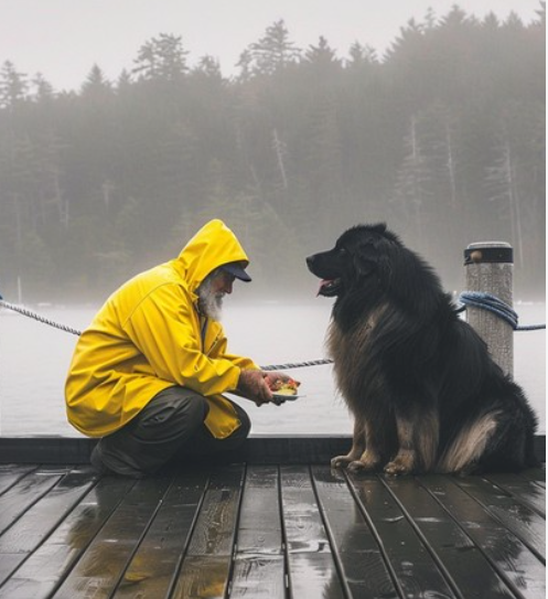 Newfoundland family dog