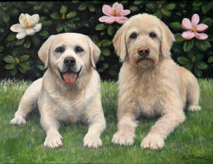 elizabeth bame oil pet portrait artist