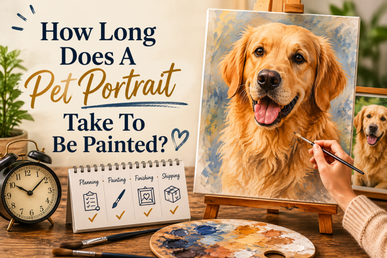 how long does a pet portrait take