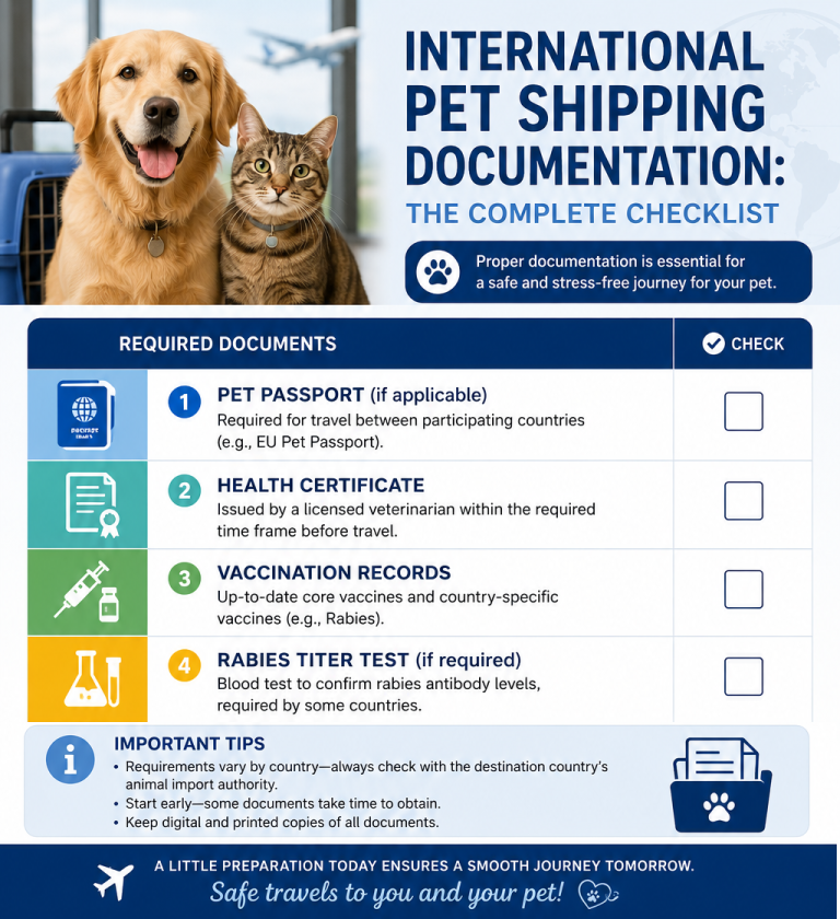 how to ship a pet internationally