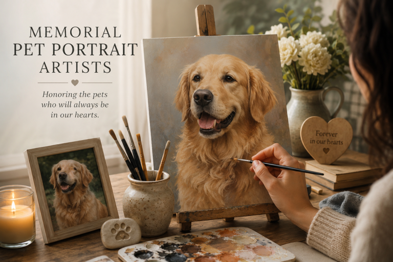 memorial pet portrait artists