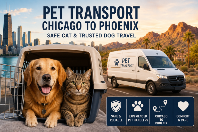 pet transport Chicago to Phoenix