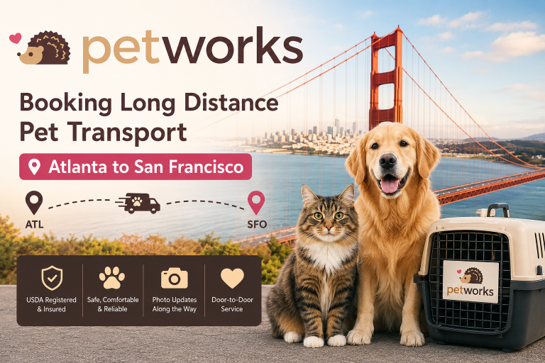 pet transport from Atlanta to San Francisco