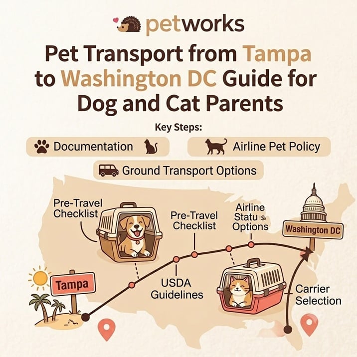 pet transport from Tampa to Washington DC