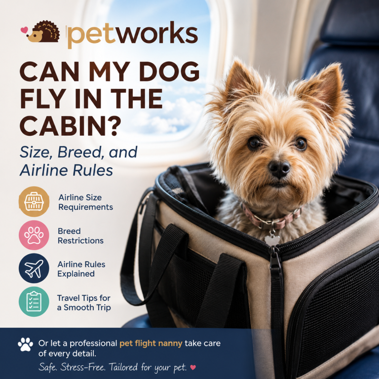 can my dog fly in the cabin