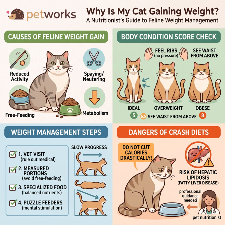 why is my cat gaining weight