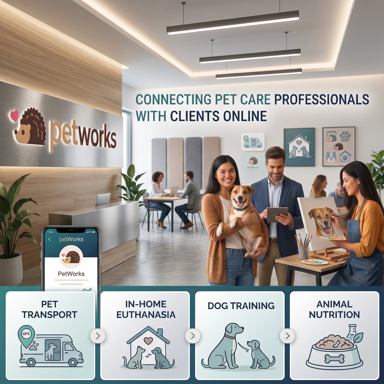 how pet care professionals find clients online
