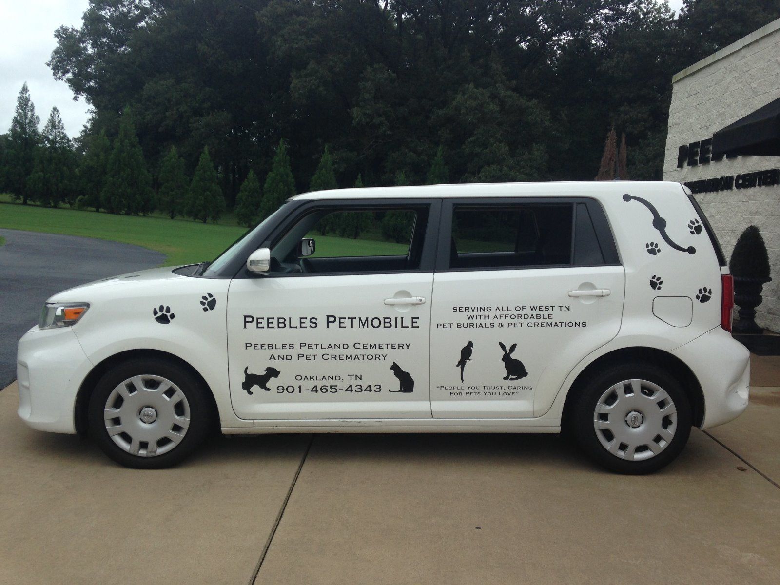 Somerville TN Peebles Pet Cremation and Pet Burial Services