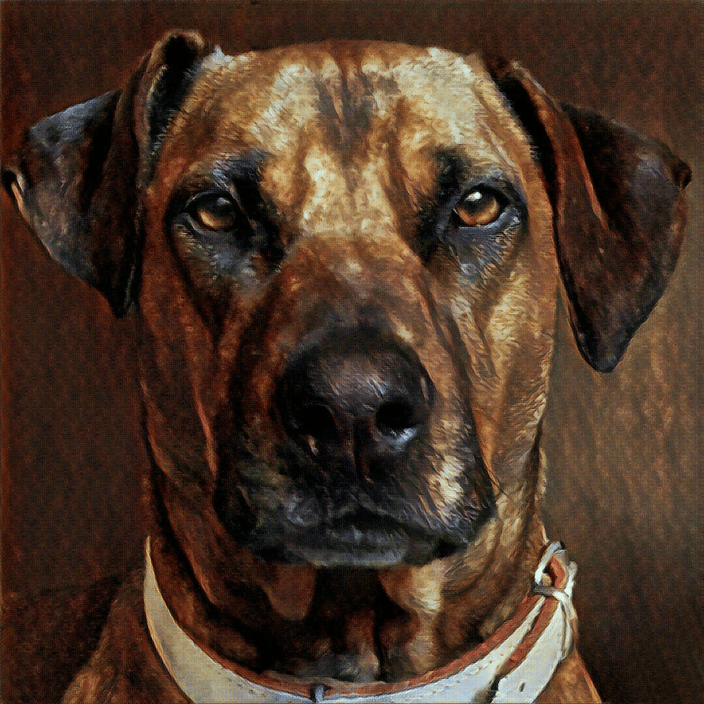 "Tarchin. Lion Hunter, Rhodesian Ridgeback" photo illustration