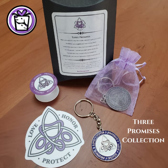 Three Promises Collection: Key Chain, Cling, Phone Pop