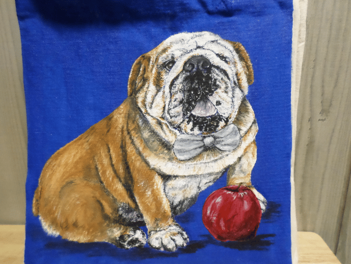 Here's Crixus all ready for school!