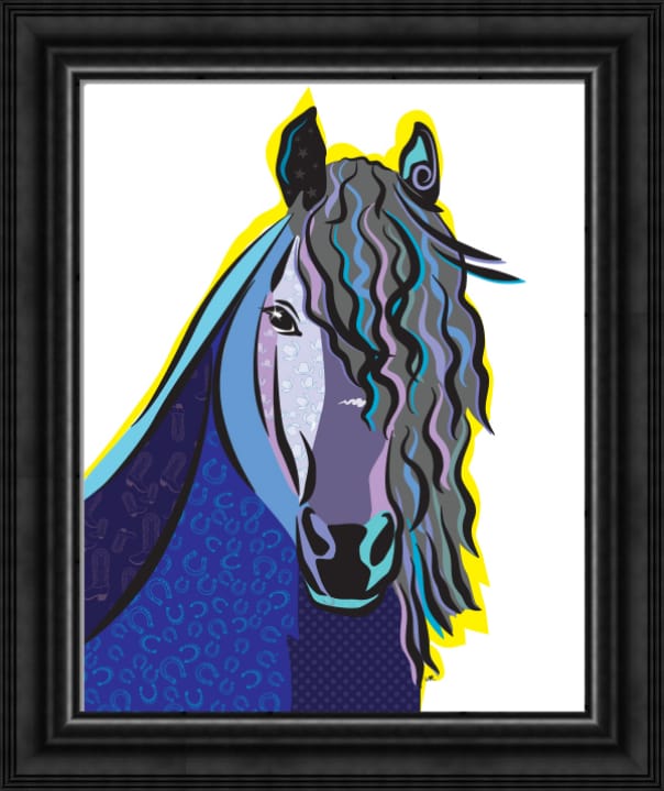 Framed Print (Gallery quality frame): Horse, "Apollo"