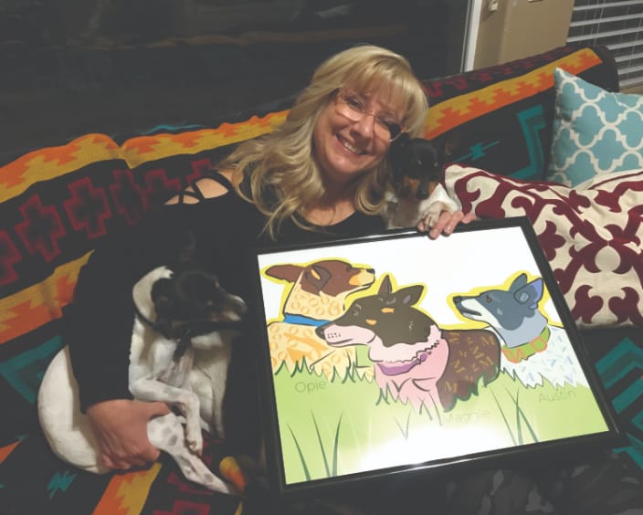 Portfolio: Rat terriers with their mom