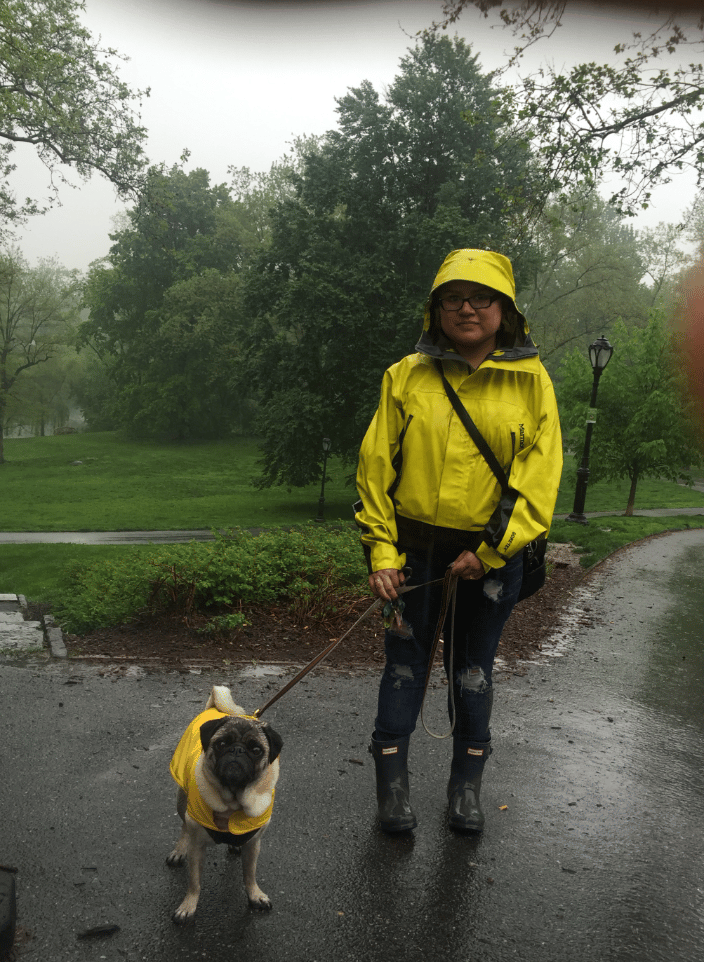Monica & Haruki on a walk!