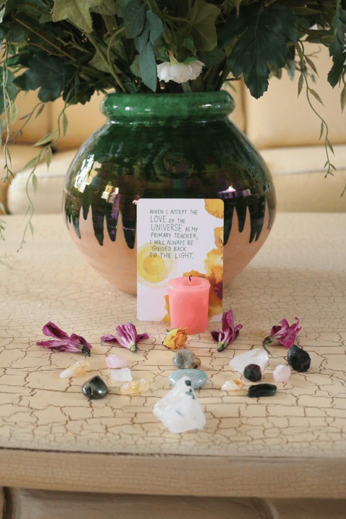 crystal alter for my dog's celebration of life ritual