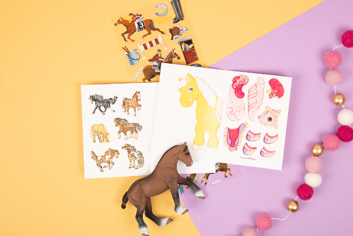 Stickers and Toy From LaLa Horse's Mystery Box