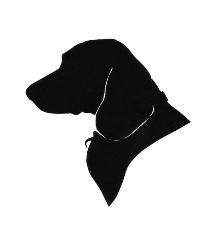 cut paper bust silhouette of Beagle $29