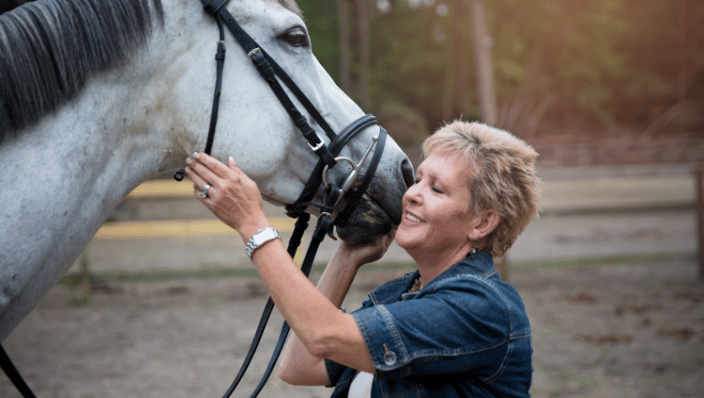 Woman with her horse