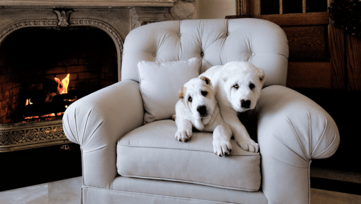 Pups at home in Highlands, NJ