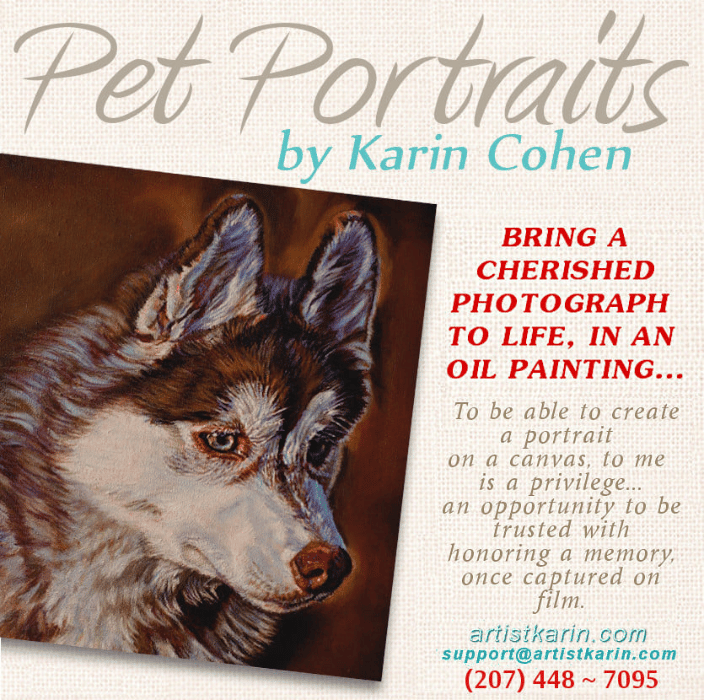 Pet Portraits by Artist Karin Cohen 