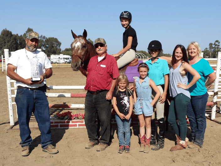 Champion Jumper Winner and Family