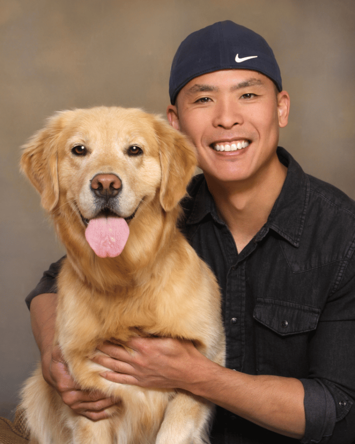 A man and his dog