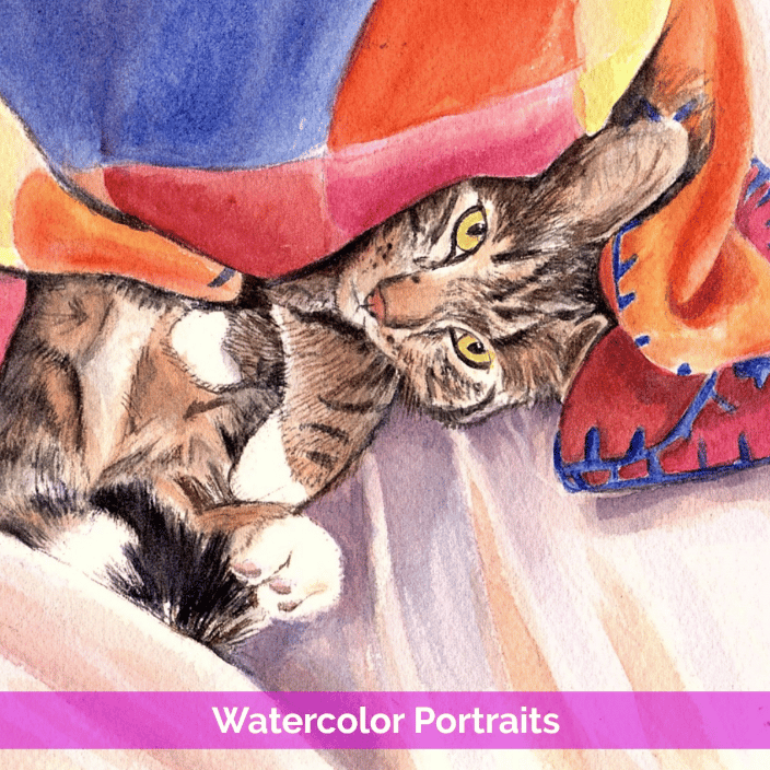 Portrait of Surge (original watercolor)