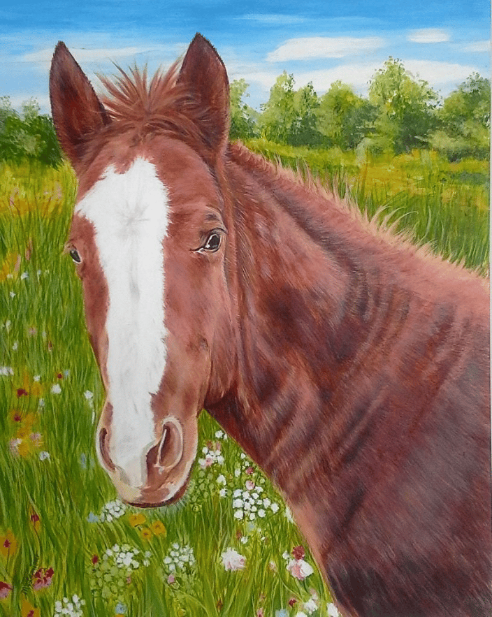 Pam's Patsy (acrylic on canvas)