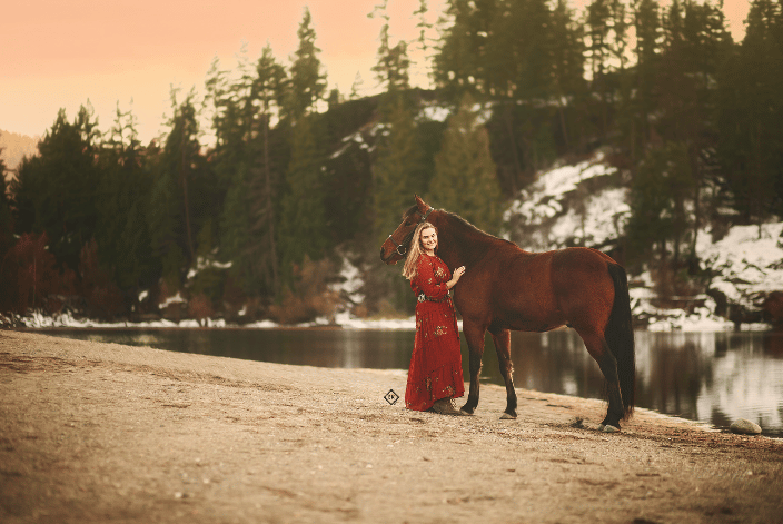 A girl and her horse