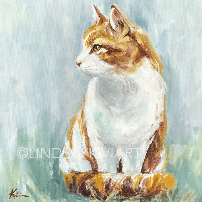 Tabby, Acrylic on Canvas