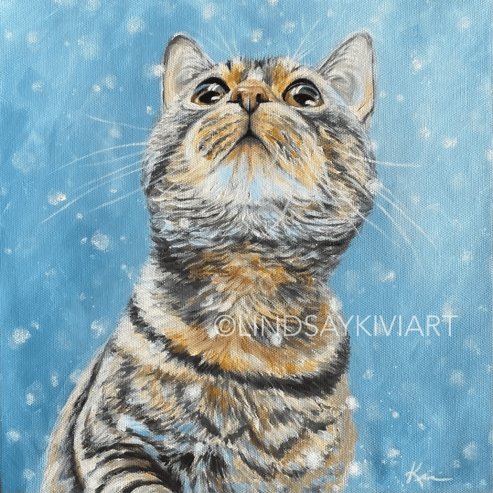 Tabby, Acrylic on Canvas