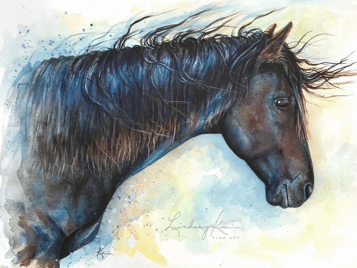 Horse, Watercolor