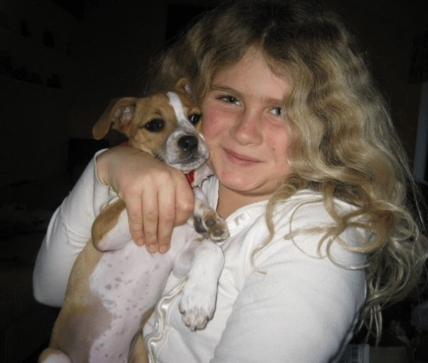 Nezzie & Gracie when they were both puppies