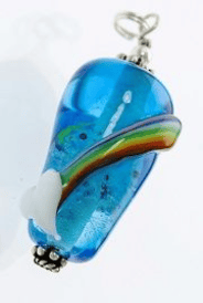Cremation Jewelry -  Rainbow Paw