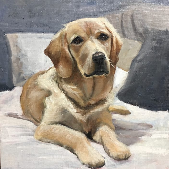 Painting of Golden Retriever - Dolly 