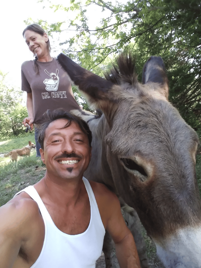 Douglas the resident donkey!