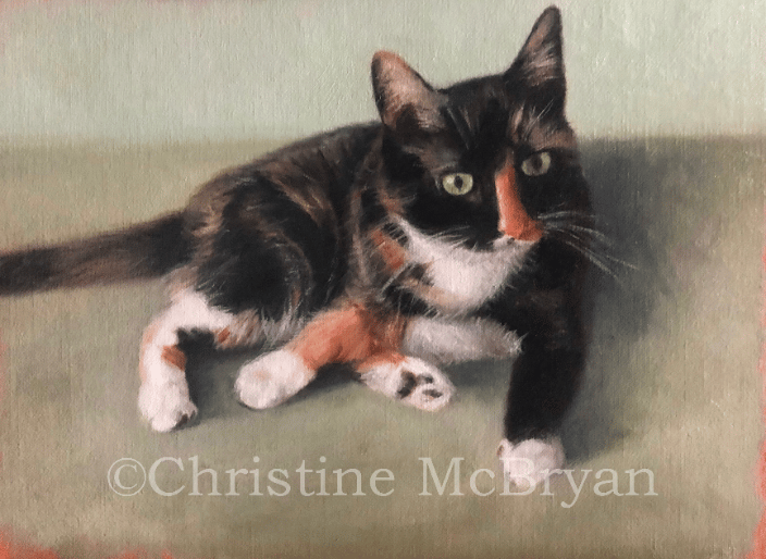 Esme 9" x 12" oil on linen on panel