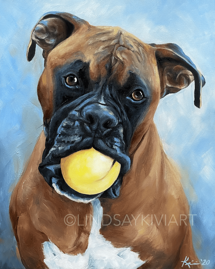 Boxer, Acrylic on Canvas