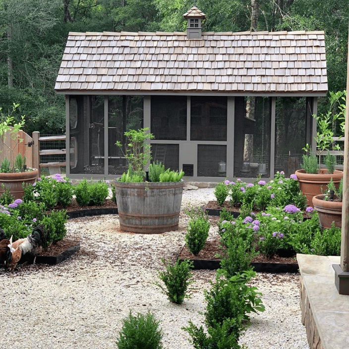 Custom chicken coop in Alabama