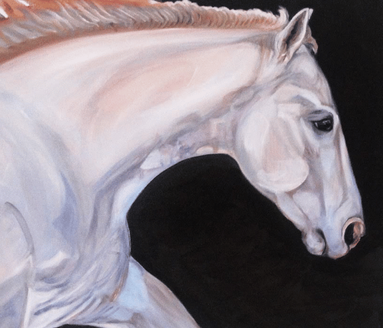 horse oil painting
