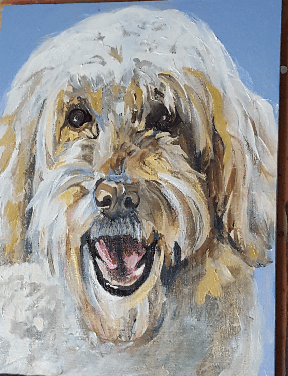 doodle dog portrait