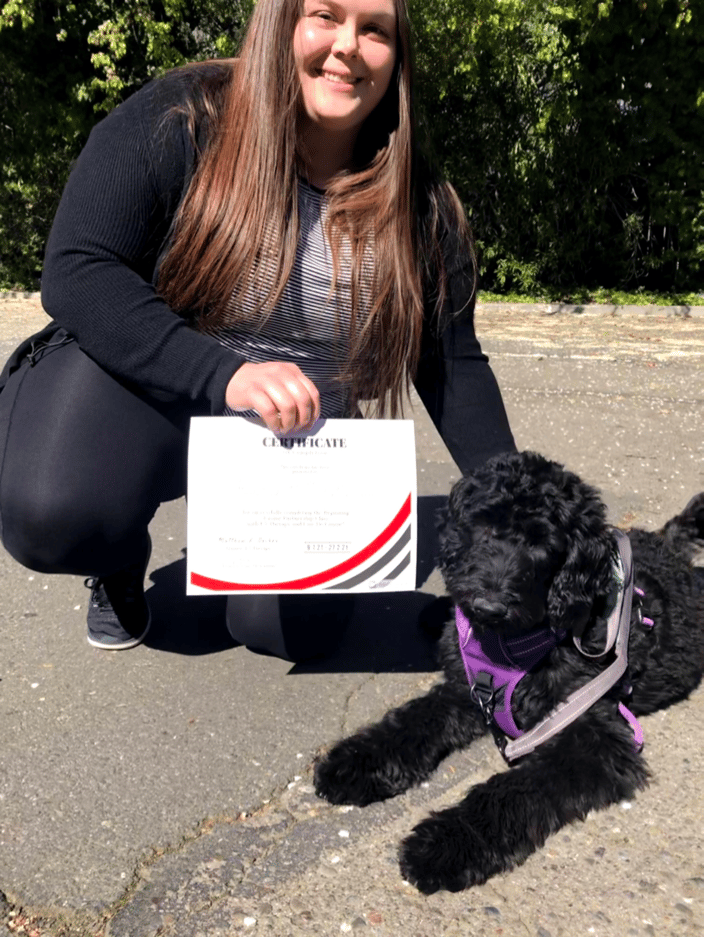 Graduate Rooney from Canine Partnership Class