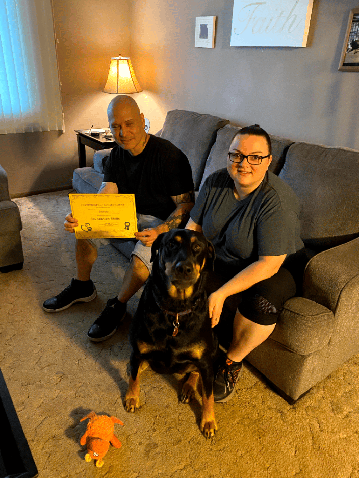 Beauty and her parents