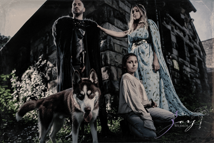 A husky for Game of Thrones theme shoot