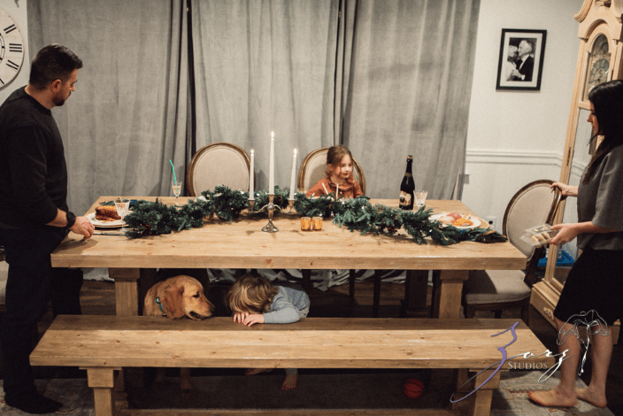 Getting ready for the holiday dinner