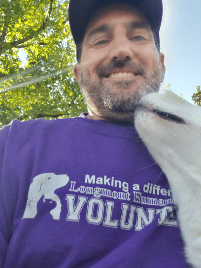Volunteering at the Longmont Humane Society